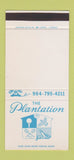 Matchbook Cover - The Plantation Resort FL? 30 Stk SAMPLE