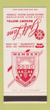 Matchbook Cover - Gulf Lane Motel Indian Rocks Beach FL 30 Stk SAMPLE