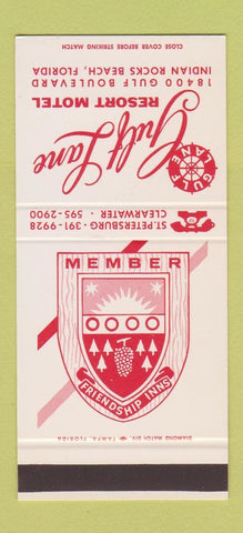 Matchbook Cover - Gulf Lane Motel Indian Rocks Beach FL 30 Stk SAMPLE