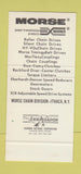 Matchbook Cover - Morse Power Transmission Borg Warner Ithaca NY 30 Stk SAMPLE