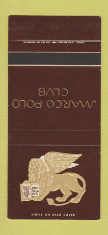 Matchbook Cover - Marco Polo Club 30 Stk SAMPLE