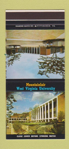 Matchbook Cover Mountainlair West Virginia University Morgantown  30 Stk SAMPLE