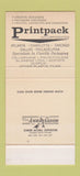 Matchbook Cover - Print Pack Inc Atlanta Charlotte Chicago 30 Stk SAMPLE