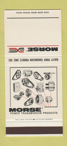 Matchbook Cover - Morse Power Transmission Borg Warner Ithaca NY 30 Stk SAMPLE