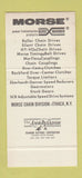Matchbook Cover - Morse Power Transmission Borg Warner Ithaca NY 30 Stk SAMPLE