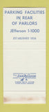 Matchbook Cover - Arthur J Donnelly Funeral Home St Louis MO 30 Stk SAMPLE