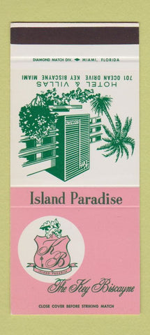 Matchbook Cover - The Key Biscayne Hotel Villas Miami FL 30 Stk SAMPLE