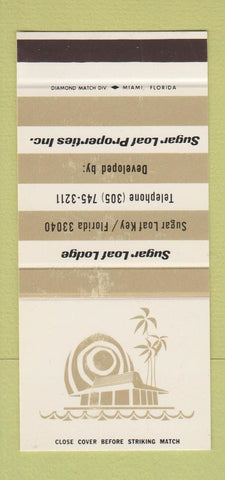 Matchbook Cover - Sugar Loaf Lodge Sugar Loaf Key FL 30 Stk SAMPLE