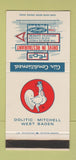 Matchbook Cover Teds Drive In Oolitic Mitchell West Baden IN WEAR 30 Stk SAMPLE