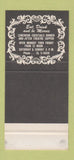 Matchbook Cover - Kenny's Steak Pub New York City Football  30 Stk SAMPLE