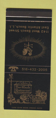 Matchbook Cover - Four Winds East Atlantic Beach LI NY 30 Stk SAMPLE