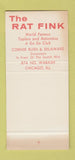 Matchbook Cover - The Rat Fink Chicago IL WEAR 30 Stk SAMPLE