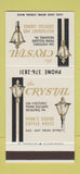 Matchbook Cover - Crystal Restaurant Reading PA 30 Stk SAMPLE