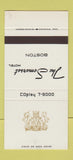 Matchbook Cover - Somerset Hotel Boston MA 30 Stk SAMPLE