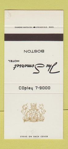 Matchbook Cover - Somerset Hotel Boston MA 30 Stk SAMPLE