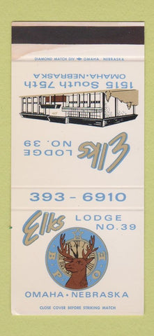 Matchbook Cover - Elks Lodge Omaha NE WEAR 30 Stk SAMPLE
