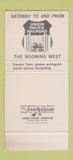 Matchbook Cover - Union Pacific Railroad Prevent Fires 30 Stk SAMPLE