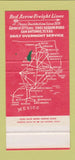 Matchbook Cover - Red Arrow Freight Trucking San Antonio TX 30 Stk SAMPLE