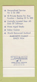 Matchbook Cover - Como Inn Chicago IL restaurant 30 Stk SAMPLE