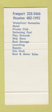 Matchbook Cover - Bridge Harbor Marina Freeport TX 30 Stk SAMPLE