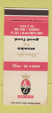 Matchbook Cover - King's Trant Steak House Plainview NY 30 Stk SAMPLE