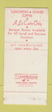 Matchbook Cover - King's Trant Steak House Plainview NY 30 Stk SAMPLE