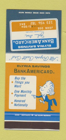 Matchbook Cover - Elyria Savings Bank OH 30 Stk SAMPLE