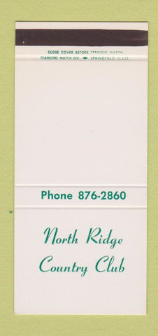 Matchbook Cover - North Ridge Country Club  30 Stk SAMPLE