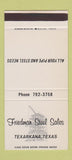 Matchbook Cover - Friedman Steel Texarkana TX pipe 30 Stk SAMPLE