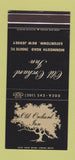 Matchbook Cover - Old Orchard Inn Eatontown NJ WEAR 30 Stk SAMPLE