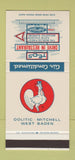 Matchbook Cover - Teds Drive In Oolitic Mitchell West Baden IN  30 Stk SAMPLE