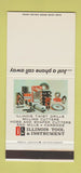 Matchbook Cover Illinois Tool Instrument Gear Shaper Cutters WEAR 30 Stk SAMPLE