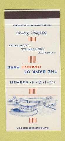 Matchbook Cover - Bank of Orange Park  30 Stk SAMPLE