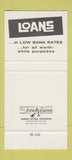 Matchbook Cover - Peoples Bank Weirton WV 30 Stk SAMPLE