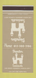 Matchbook Cover - Shearton Sandcastle Sarasota FL 30 Stk SAMPLE