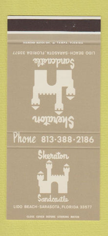 Matchbook Cover - Shearton Sandcastle Sarasota FL 30 Stk SAMPLE