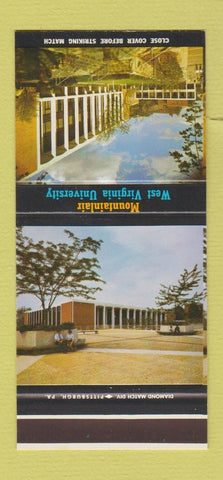 Matchbook Cover - West Virginia University Morgantown WV 30 Stk SAMPLE