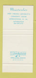 Matchbook Cover - West Virginia University Morgantown WV 30 Stk SAMPLE