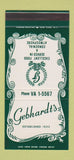 Matchbook Cover - Gebhardt's Glendale LI NY Restaurant 30 Stk SAMPLE