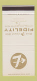 Matchbook Cover - Fidelity National Bank Baton Rouge LA 30 Stk SAMPLE