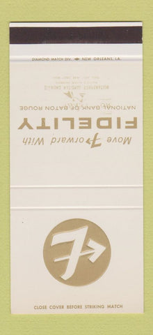 Matchbook Cover - Fidelity National Bank Baton Rouge LA 30 Stk SAMPLE