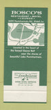 Matchbook Cover - Motel Bosco's Restaurant Slidell LA 30 Stk SAMPLE