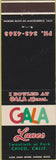Matchbook Cover - Gala Lanes bowling Chicago CA