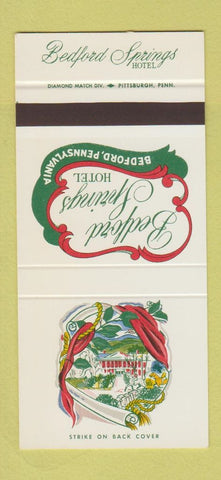 Matchbook Cover - Bedfor Springs Hotel Bedford PA 30 Stk SAMPLE