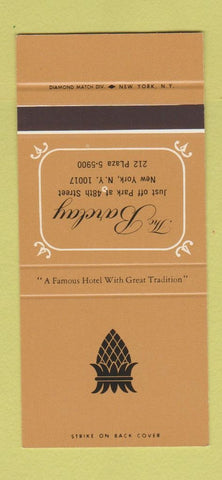 Matchbook Cover - The Barclay Hotel New York City 30 Stk SAMPLE