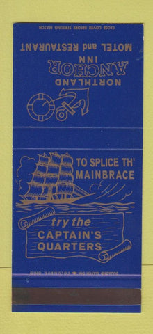 Matchbook Cover - Northland Anchor Club Motel Columbus OH 30 Stk SAMPLE