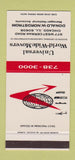 Matchbook Cover - Universal World Wide Movers Chicago IL Trucking 30 Stk SAMPLE
