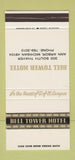 Matchbook Cover - Bell Tower Hotel Ann Arbor MI WEAR 30 Stk SAMPLE