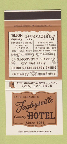 Matchbook Cover - Fagleysville Motel Limerick PA 30 Stk SAMPLE