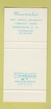 Matchbook Cover - West Virginia University Morgantown WV 30 Stk SAMPLE